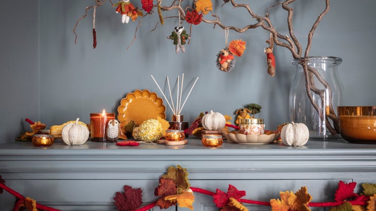 Image of autumn themed items available in the shop